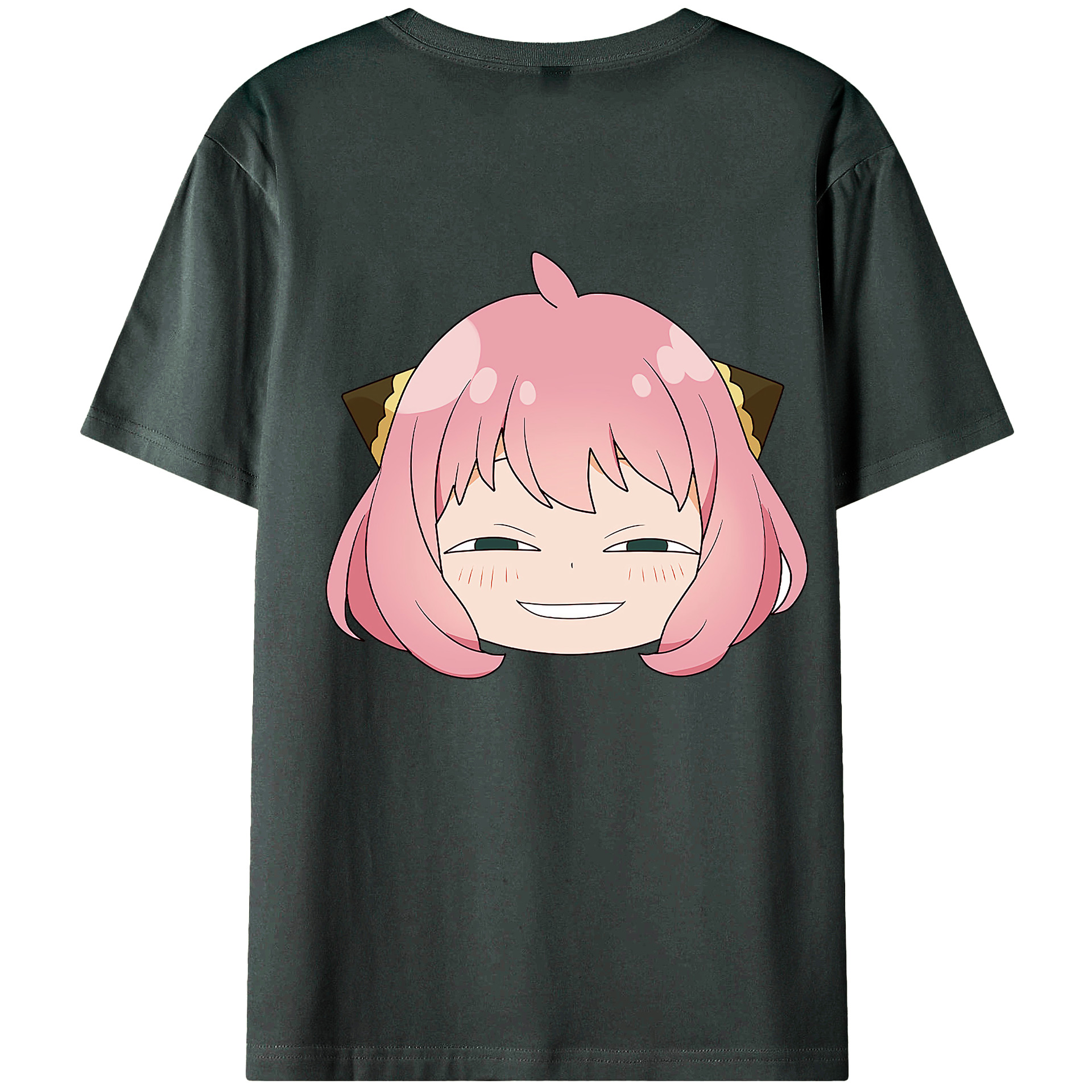 （画像用） SPY×FAMILY间谍家家酒 綿100％ メンズ半袖Tシャツ（バックプリント） 通気性